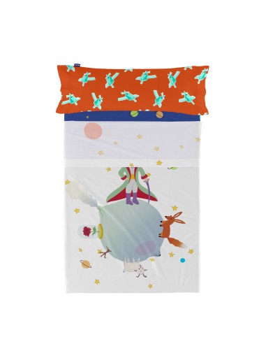 Jeu de draps HappyFriday LE PETIT PRINCE Multicouleur Lit 1 persone 2 Pièces