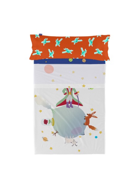 Jeu de draps HappyFriday LE PETIT PRINCE Multicouleur Lit 1 persone 2 Pièces