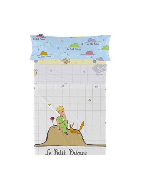 Set di Lenzuola HappyFriday Le Petit Prince Imagination Multicolore 2 Pezzi