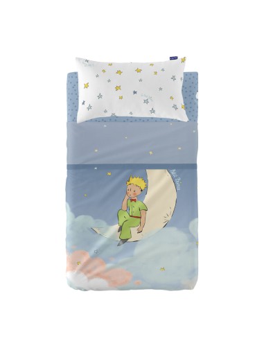 Bettwäsche-Set HappyFriday Le Petit Prince La lune Bunt Babybettchen 2 Stücke