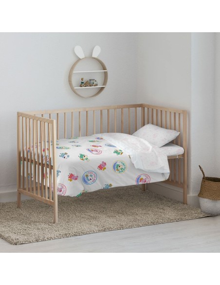 Bettbezug für Babybett Peppa Pig Time bed 100 x 120 cm