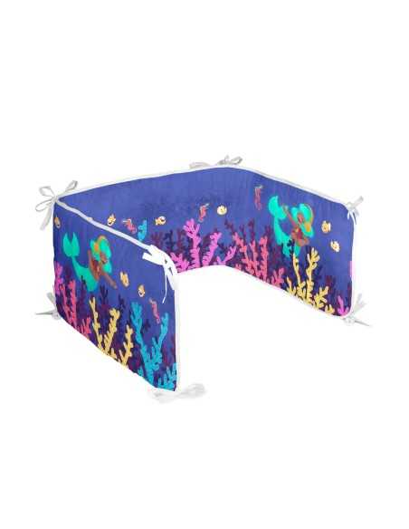 Paracolpi per culla HappyFriday Mr Fox Happy mermaid Multicolore 210 x 40 cm