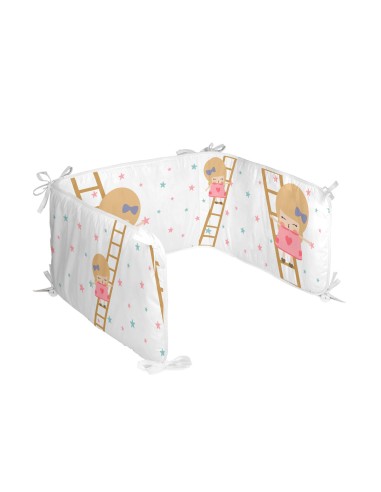 Paracolpi per culla HappyFriday Happynois Moon dream Multicolore 210 x 40 cm