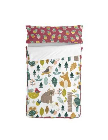 Copripiumino senza Imbottitura HappyFriday Moshi Moshi Harvestwood Multicolore 105 x 200 cm