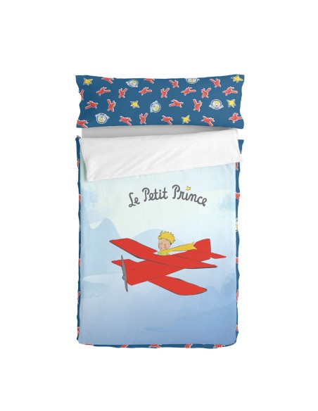 Copripiumino senza Imbottitura HappyFriday Le Petit Prince Son avion Multicolore 105 x 200 cm