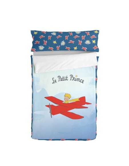 Housse de couette non rembourrée HappyFriday Le Petit Prince Son avion Multicouleur 105 x 200 cm