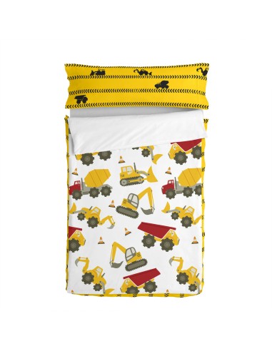 Quilted Zipper Bedding HappyFriday Mr Fox Machinery Multicolour 105 x 200 cm