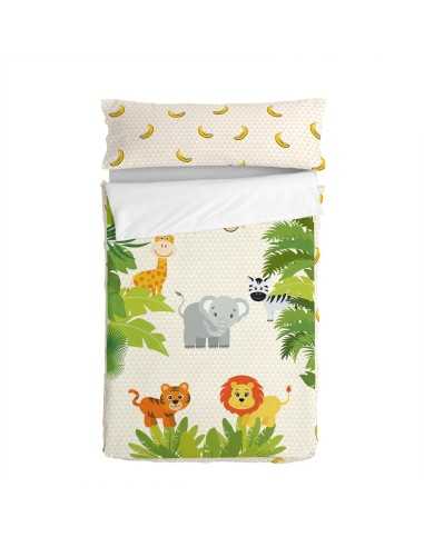 Quilted Zipper Bedding HappyFriday Mr Fox Wild Multicolour 105 x 200 cm