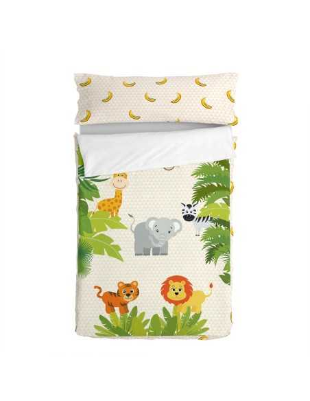 Quilted Zipper Bedding HappyFriday Mr Fox Wild Multicolour 105 x 200 cm