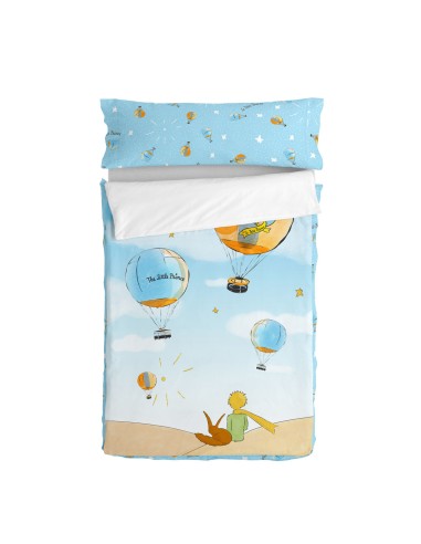 Quilted Zipper Bedding HappyFriday Le Petit Prince Montgolfiere Multicolour 105 x 200 cm