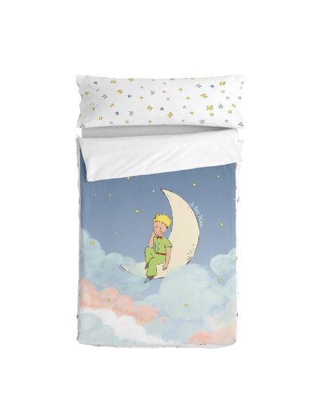 Bettbezug mit Füllung HappyFriday Le Petit Prince La Lune Bunt 105 x 200 cm