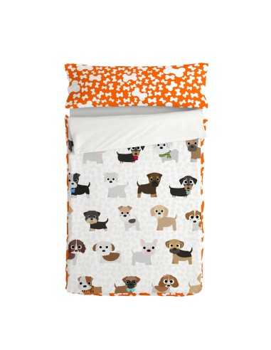 Couette rembourrée HappyFriday Mr Fox Dogs Multicouleur 90 x 200 cm