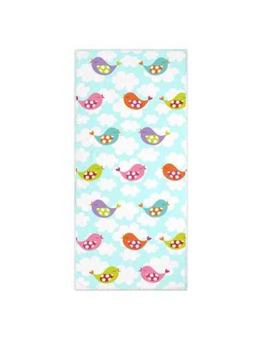 Bath towel HappyFriday Mr Fox Little Birds Multicolour 70 x 150 cm