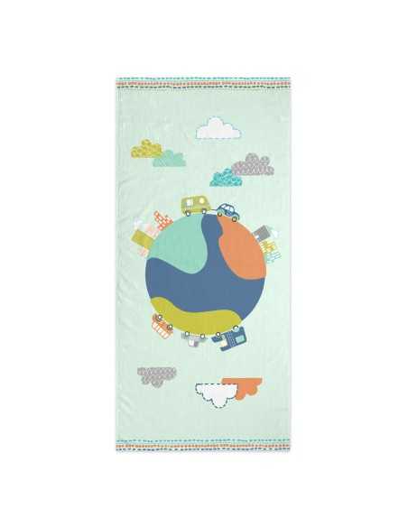 Bath towel HappyFriday Moshi Moshi Holidays Multicolour 70 x 150 cm