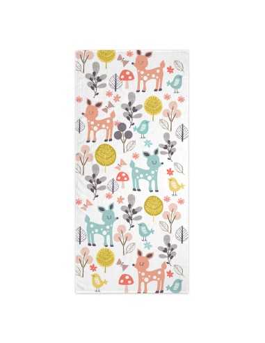 Telo da bagno HappyFriday Moshi Moshi Woodland Multicolore 70 x 150 cm