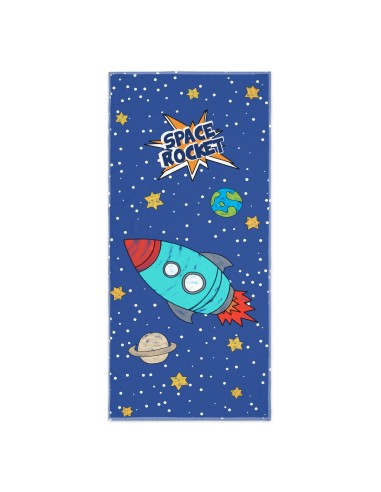 Bath towel HappyFriday Mr Fox Space Rocket Multicolour 70 x 150 cm