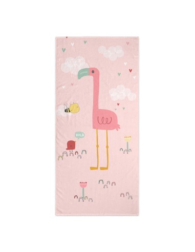 Bath towel HappyFriday Moshi Moshi Hola Multicolour 70 x 150 cm