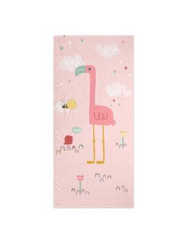 Telo da bagno HappyFriday Moshi Moshi Hola Multicolore 70 x 150 cm