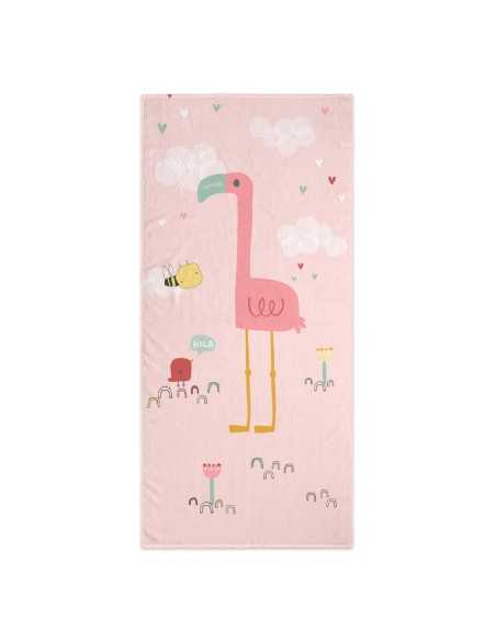 Telo da bagno HappyFriday Moshi Moshi Hola Multicolore 70 x 150 cm