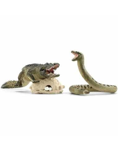 Ensemble de jouets Schleich Danger in the swamp Plastique