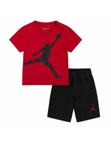 Ensemble de Sport pour Enfants Nike Noir Rouge Multicouleur 2 Pièces