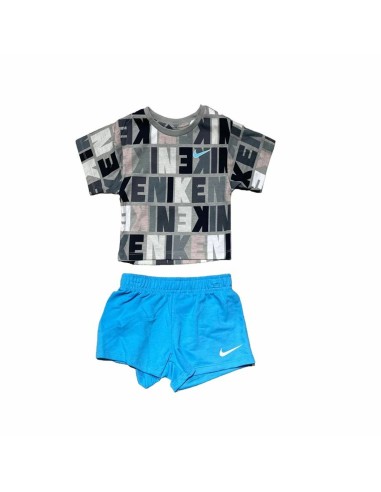 Completo Sportivo per Bambini Nike Knit Short Azzurro