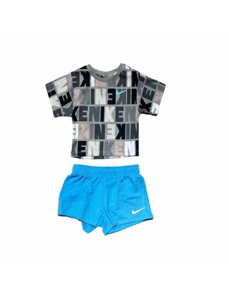 Completo Sportivo per Bambini Nike Knit Short Azzurro