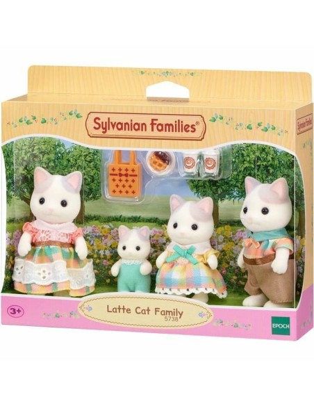 Dolls House Accessories Sylvanian Families 5738 Latte Cat Family