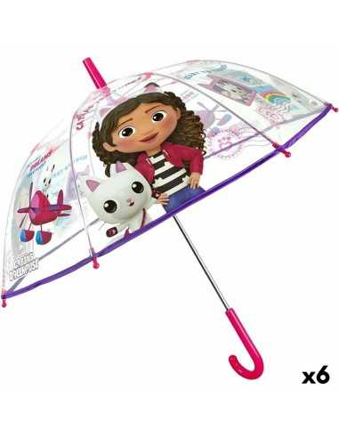 Parapluie Gabby's Dollhouse Multicouleur 74 cm (6 Unités)