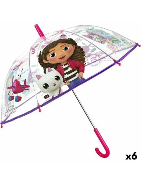 Parapluie Gabby's Dollhouse Multicouleur 74 cm (6 Unités)