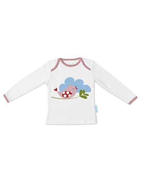 T-shirt à Manches Longues Enfant HappyFriday Mr Fox Little Birds Multicouleur 18-24 meses