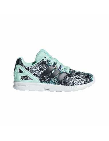 Sports Shoes for Kids Adidas ZX Flux Aquamarine