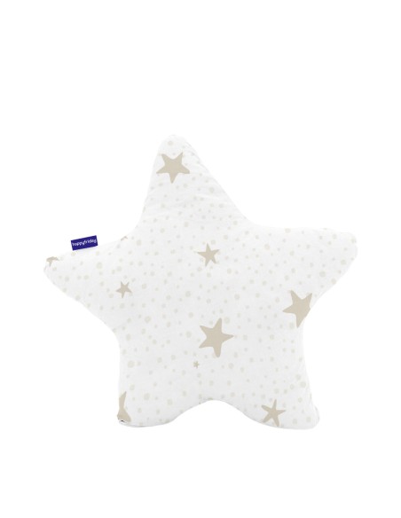 Cushion HappyFriday Basic Beige Star Stars 50 x 50 cm