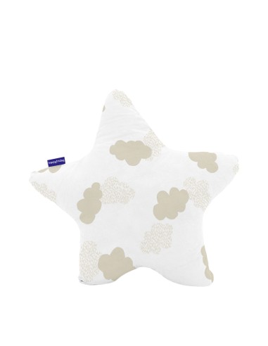 Cushion HappyFriday Basic Beige Star Clouds 50 x 50 cm