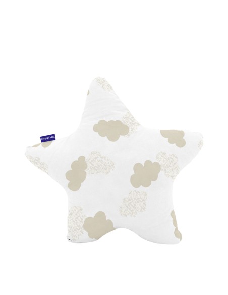 Cushion HappyFriday Basic Beige Star Clouds 50 x 50 cm