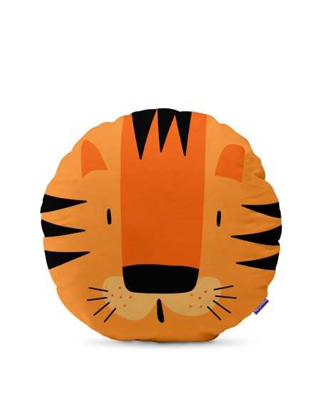 Cushion HappyFriday HF Mini Multicolour Tiger 50 x 50 cm