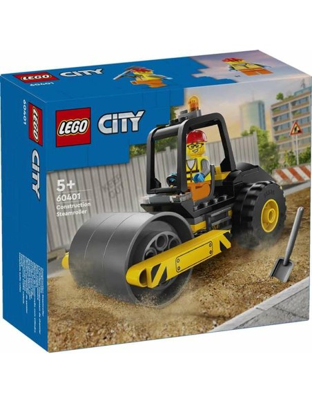 Set de construction Lego 60401 - Construction Steamroller 78 Pièces