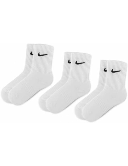 Chaussettes de Sport Nike Blanc Adultes unisexes 38-41