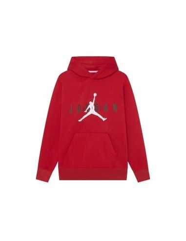 Sweat à capuche enfant Jordan Jumpman Blanc Rouge