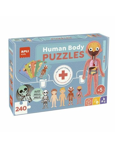 Puzzle Apli 19438 35 x 75 x 24 cm Human body 240 Pieces