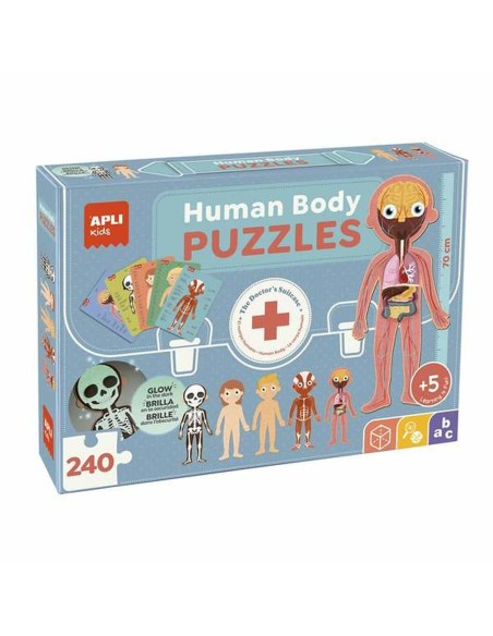 Puzzle Apli 19438 35 x 75 x 24 cm Human body 240 Pieces