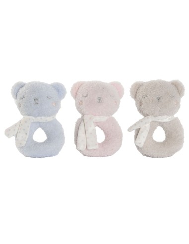 Rattle Cuddly Toy Home ESPRIT 12 x 7 x 17 cm (3 Units)