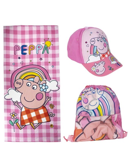 Ensemble d'été pour enfants Peppa Pig Rose 3 Pièces