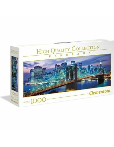 Puzzle Clementoni Panorama Brooklyn Bridge New York 39434 98 x 33 cm 1000 Pezzi