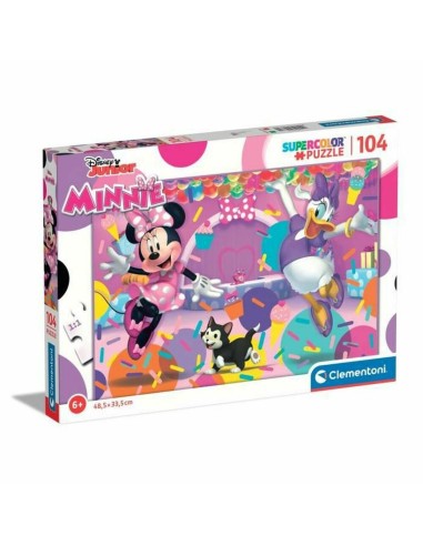 Child's Puzzle Clementoni SuperColor Minnie 25735 48,5 x 33,5 cm 104 Pieces