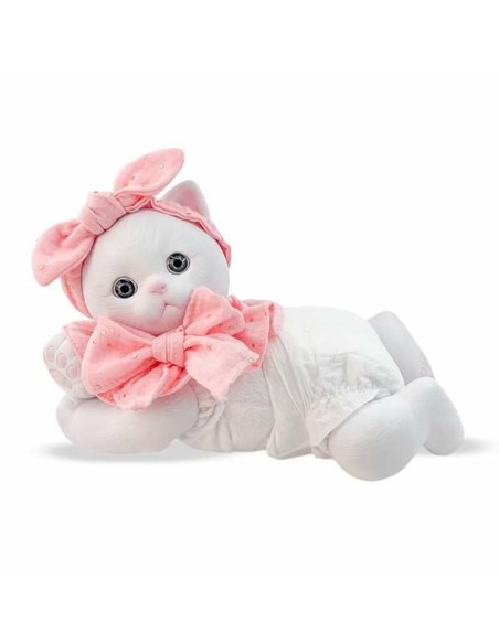 Jouet Peluche Berjuan Anireal Blanc Chat 35 cm