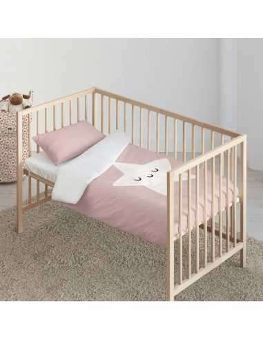 Bettbezug-Set Kids&Cotton Nadir Rosa 100 x 120 cm