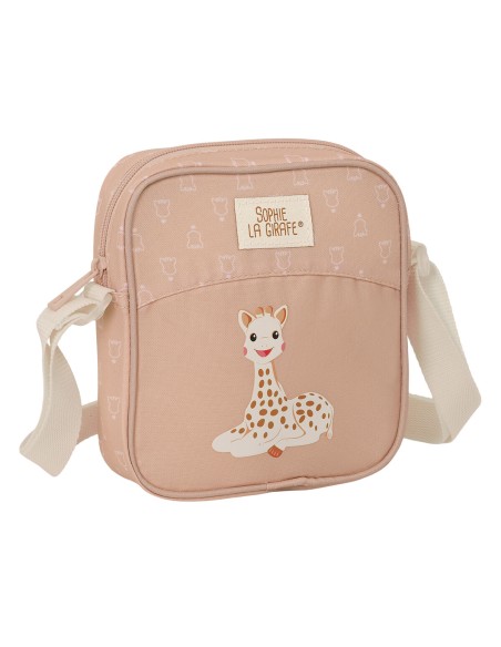 Sac à Bandoulière Sophie la Girafe Beige 16 x 18 x 4 cm