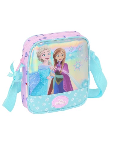 Sac à Bandoulière Frozen Cool days Violet Bleu ciel 16 x 18 x 4 cm