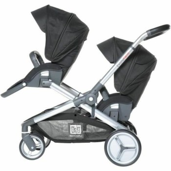 Passeggino per Bambini RED CASTLE Evolutwin Nero